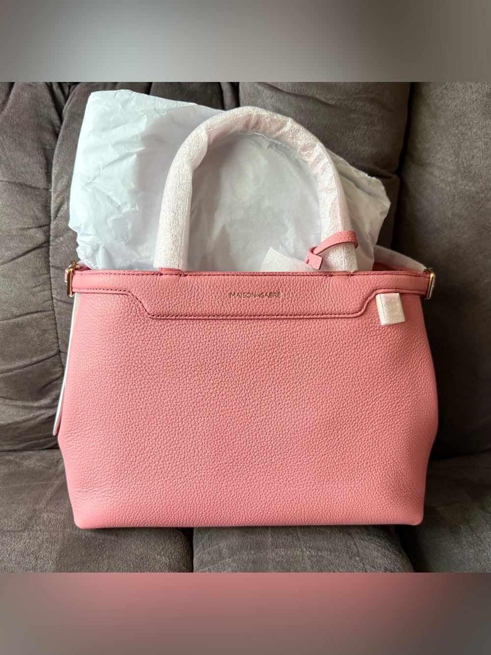 Maison de Sabre Medium Palais Handbag in Candy Pink 🍬 - Picture 6 of 13
